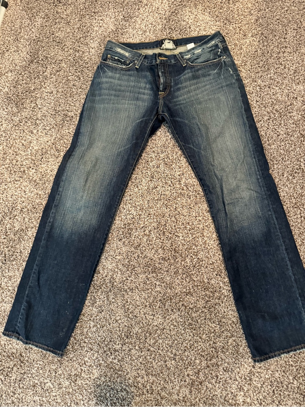 Lucky Brand Staight Dark Blue Riley Jeans
